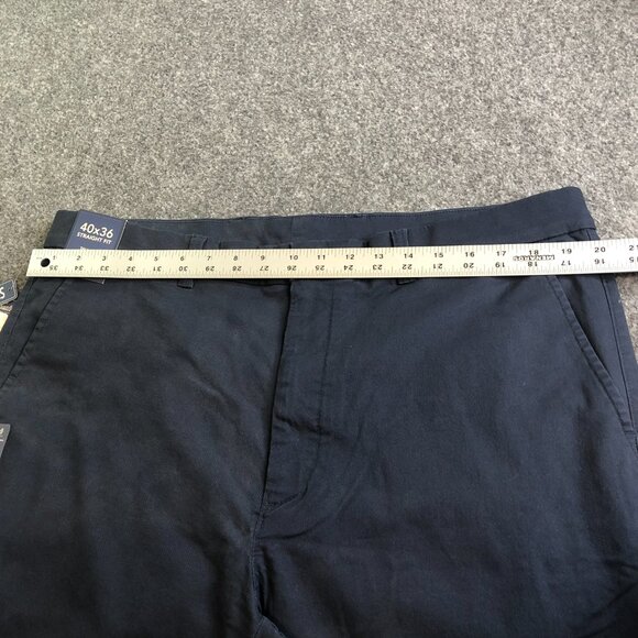 Roundtree Yorke Chino Pants Mens 40x36 Navy Blue Straight Fit Stretch Tallman - Picture 8 of 14
